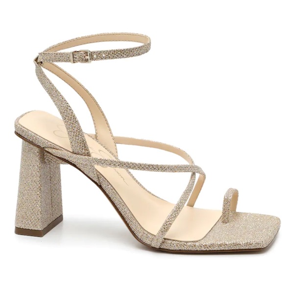 Jessica Simpson Shoes - Jessica Simpson Zofia Sandal - Glitter Block Heels Size 8.5